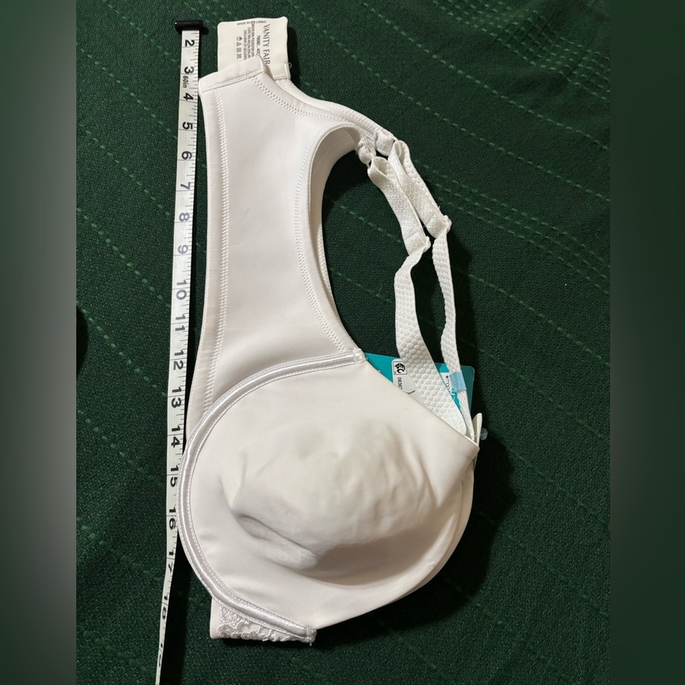 Vanity Fair White Beauty Back full figure underwire Minimizer-bra #76080 Sz 40C - Picture 7 of 7